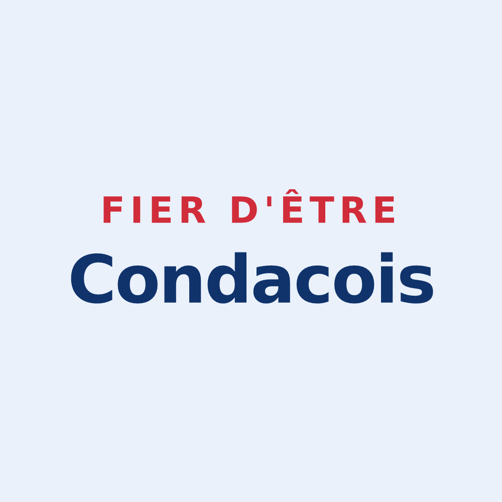Sticker « Fier d'être Condacois » — design pour Condac