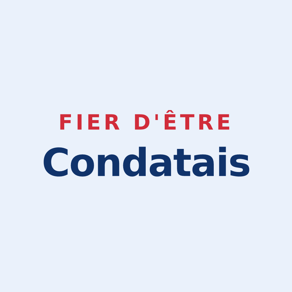 Sticker « Fier d'être Condatais » — design pour Condat