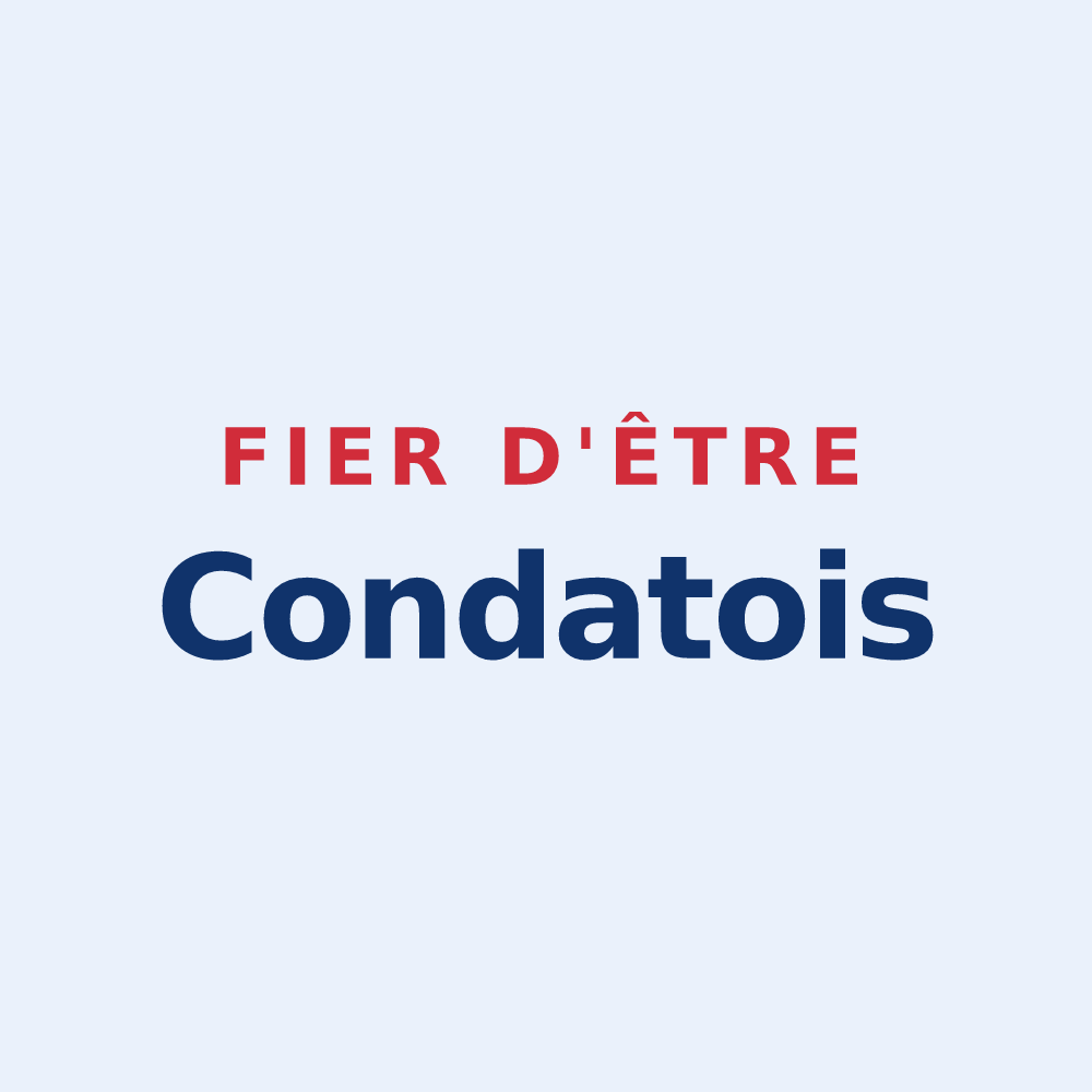Sticker « Fier d'être Condatois » — design pour Condat-sur-Vézère