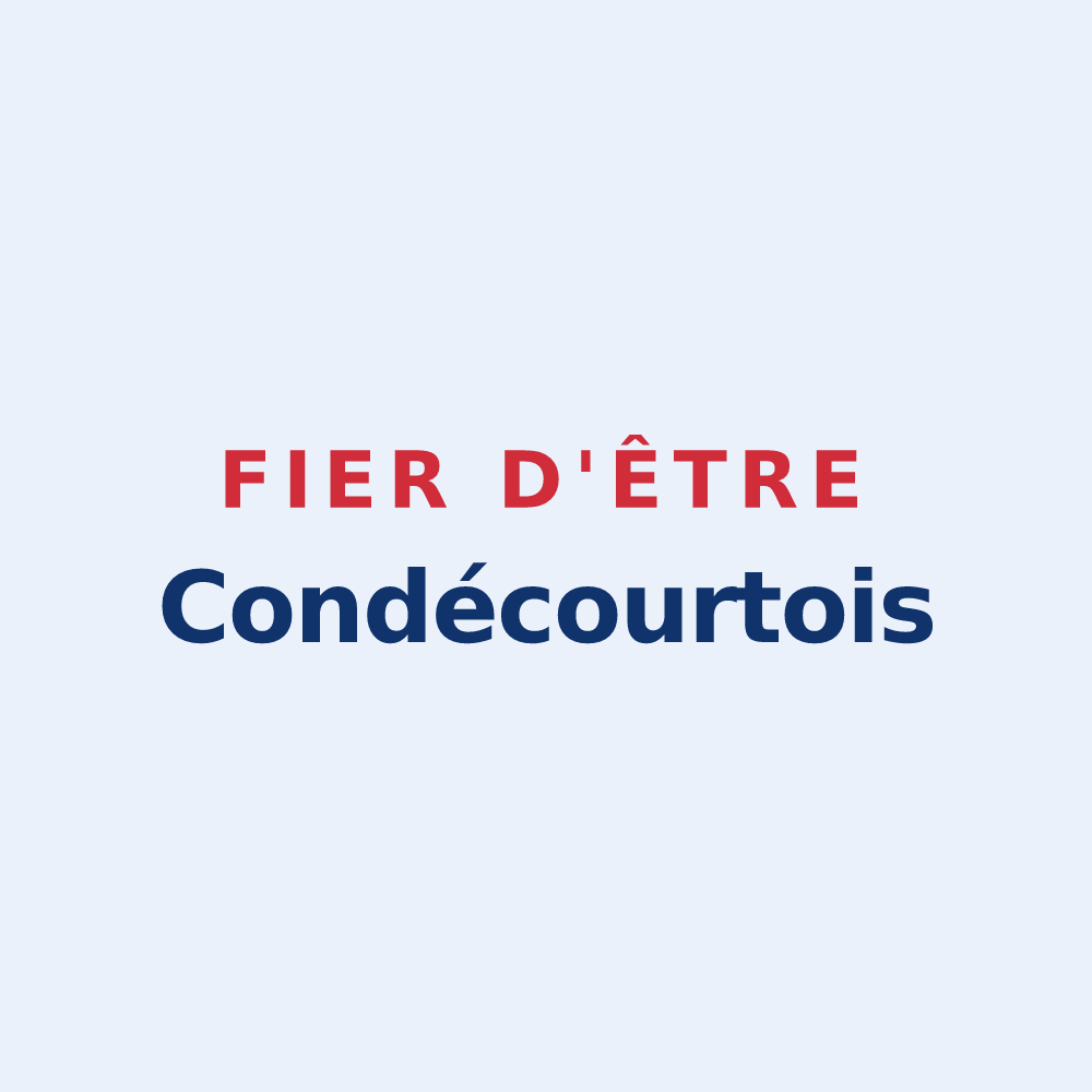 Sticker « Fier d'être Condécourtois » — design pour Condécourt