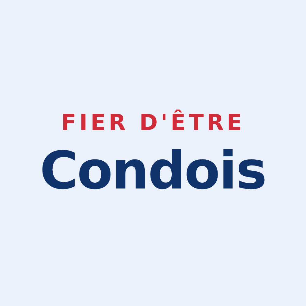 Sticker « Fier d'être Condois » — design pour Condes