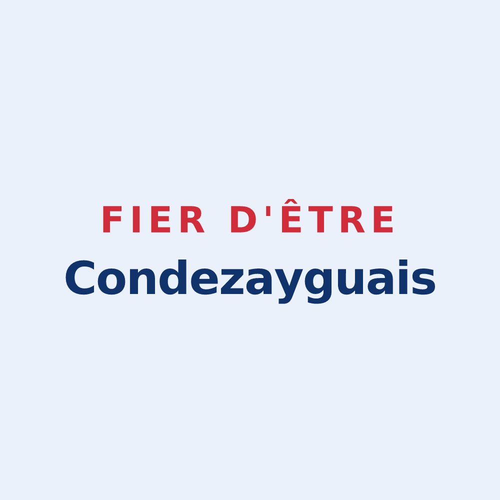 Sticker « Fier d'être Condezayguais » — design pour Condezaygues