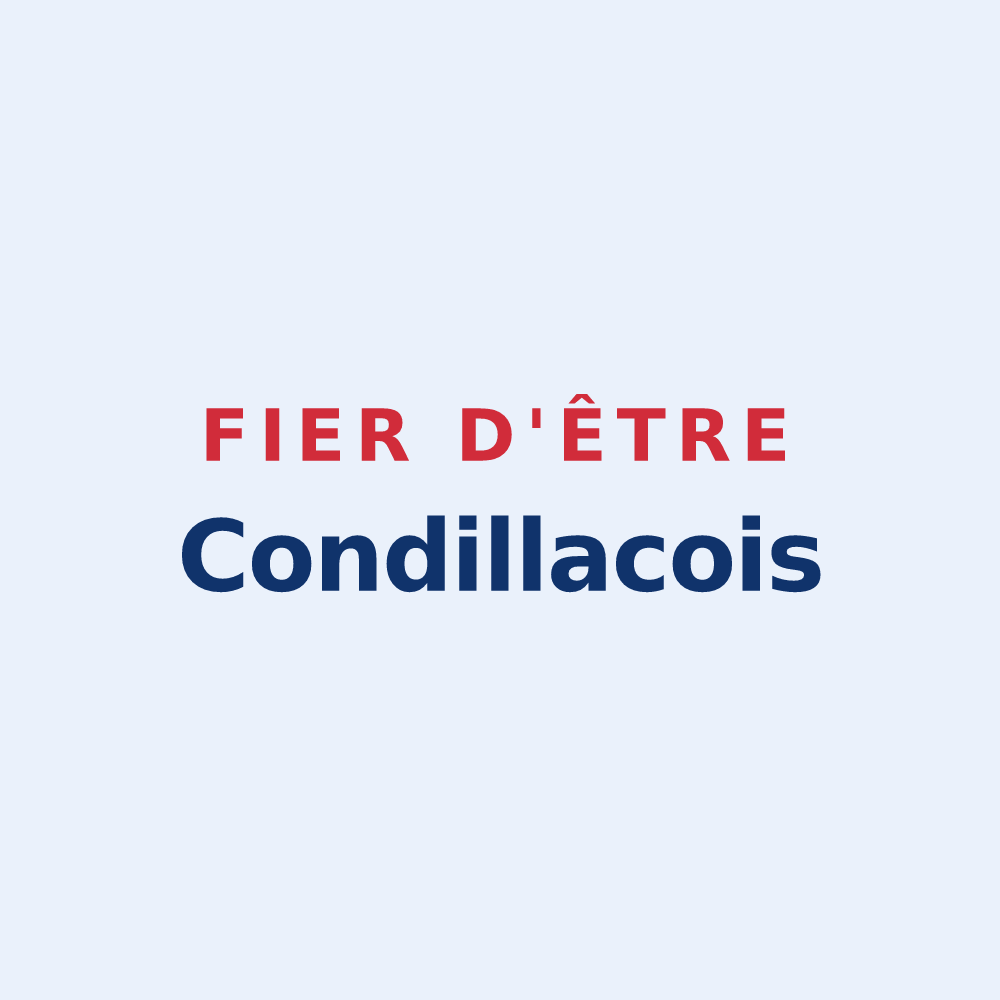 Sticker « Fier d'être Condillacois » — design pour Condillac