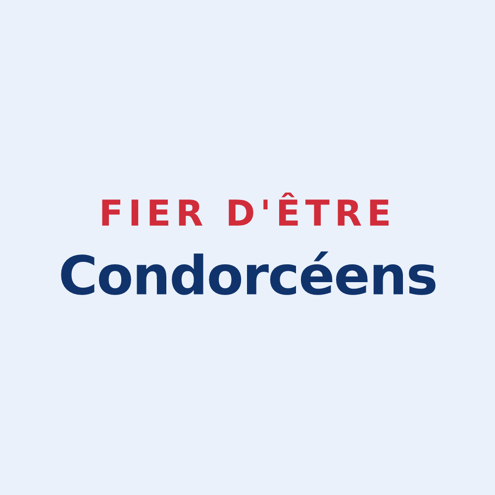Sticker « Fier d'être Condorcéens » — design pour Condorcet