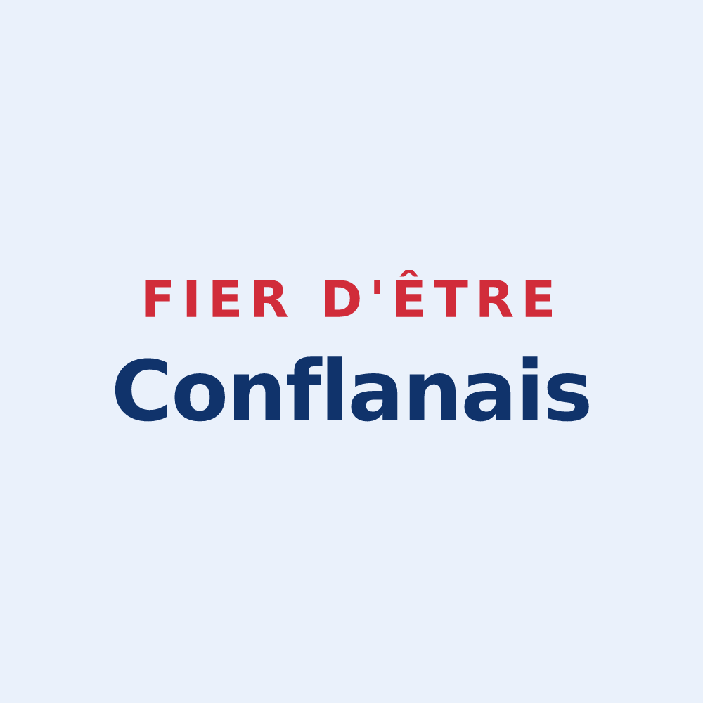 Sticker « Fier d'être Conflanais » — design pour Conflans-sur-Loing