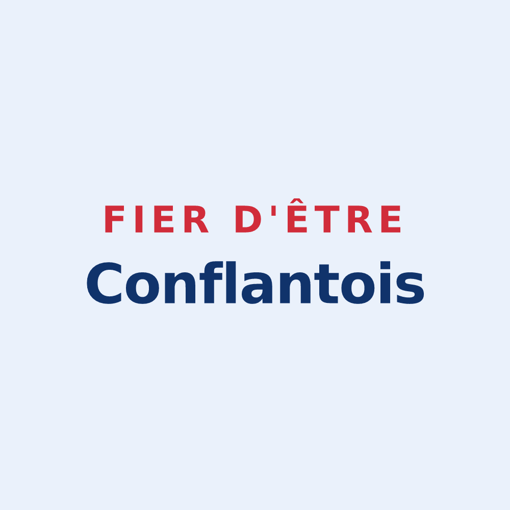 Sticker « Fier d'être Conflantois » — design pour Conflans-sur-Seine