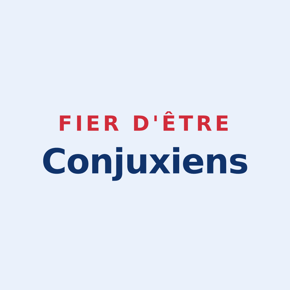 Sticker « Fier d'être Conjuxiens » — design pour Conjux