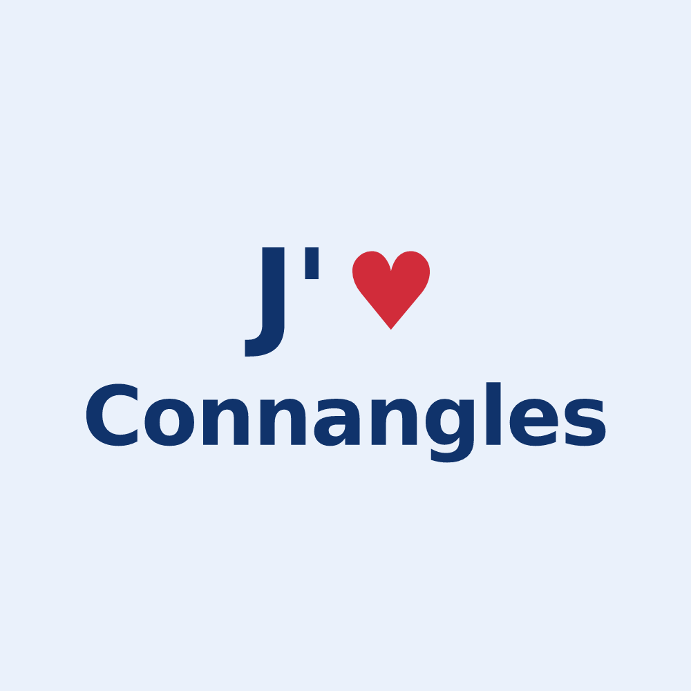 Sticker personnalisé Connangles — design J'aime Connangles