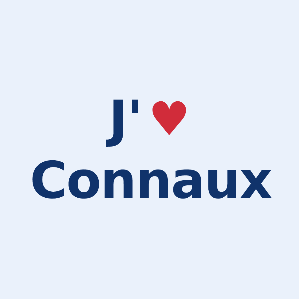 Sticker personnalisé Connaux — design J'aime Connaux