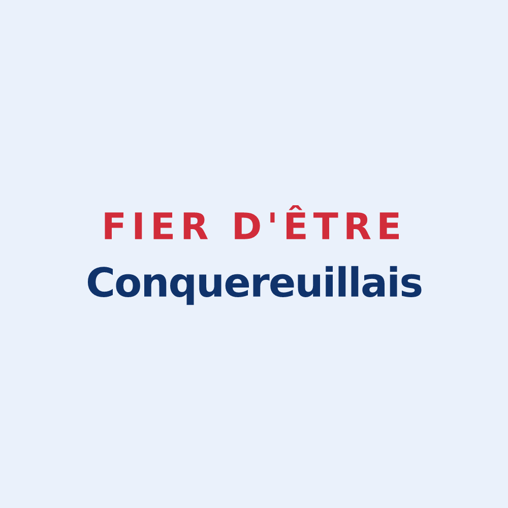 Sticker « Fier d'être Conquereuillais » — design pour Conquereuil