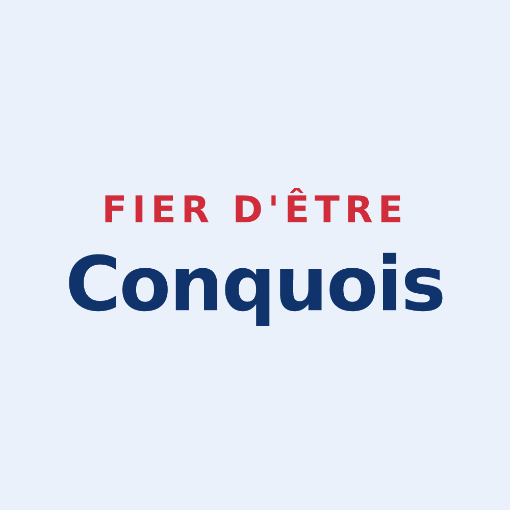 Sticker « Fier d'être Conquois » — design pour Conques-sur-Orbiel