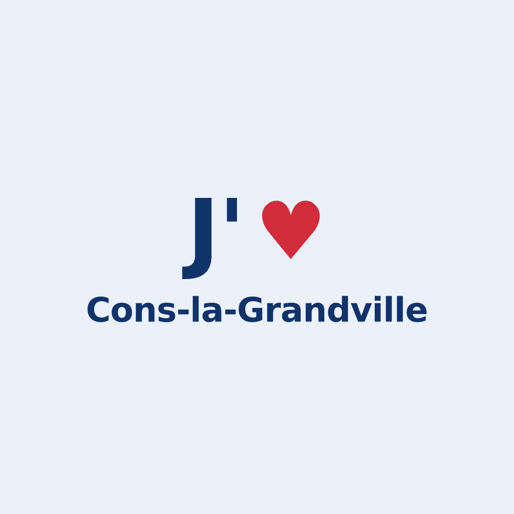 Sticker personnalisé Cons-la-Grandville — design J'aime Cons-la-Grandville