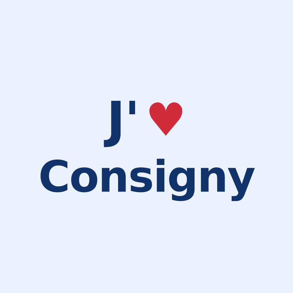 Sticker personnalisé Consigny — design J'aime Consigny