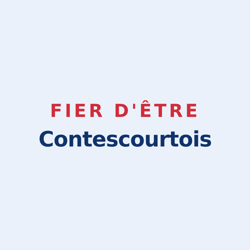 Sticker « Fier d'être Contescourtois » — design pour Contescourt