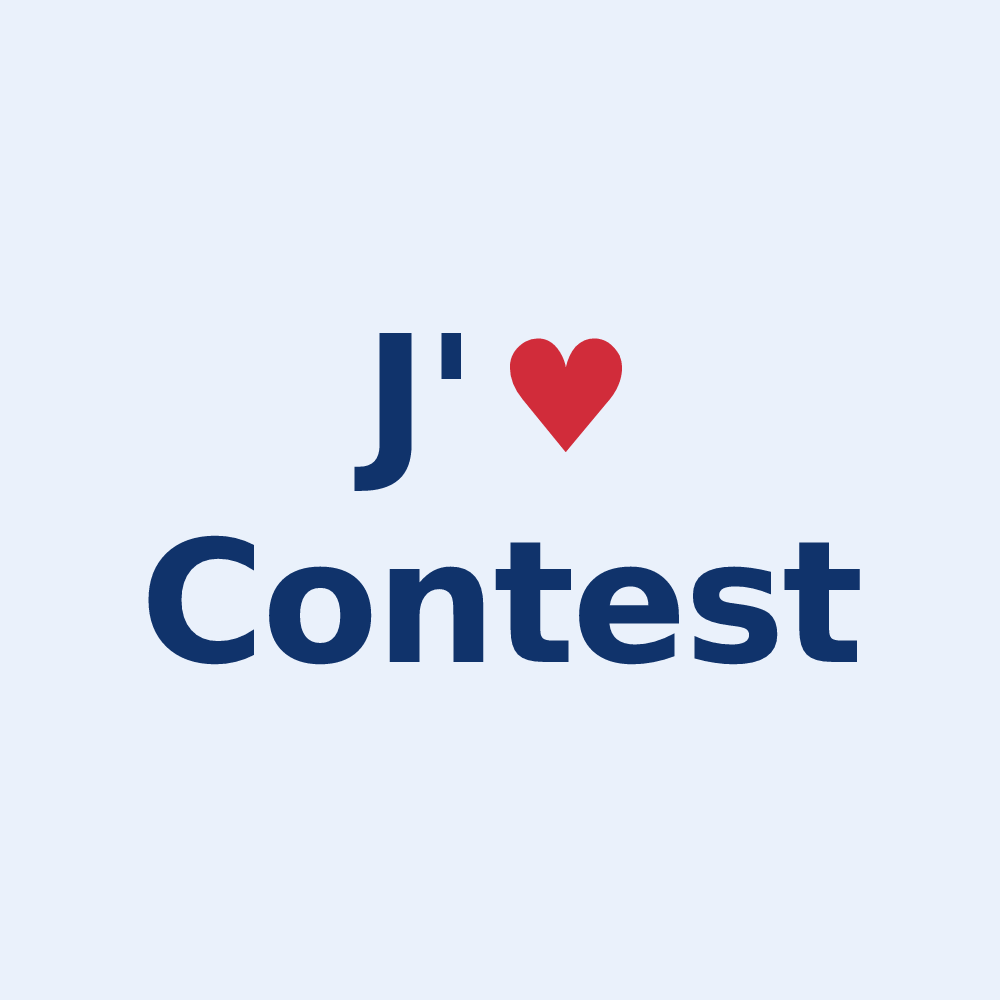 Sticker personnalisé Contest — design J'aime Contest