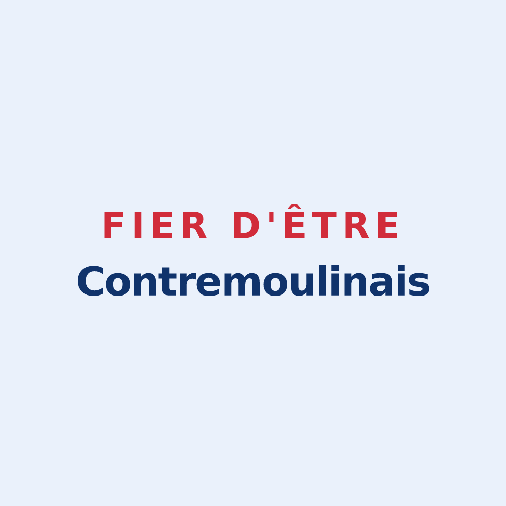 Sticker « Fier d'être Contremoulinais » — design pour Contremoulins