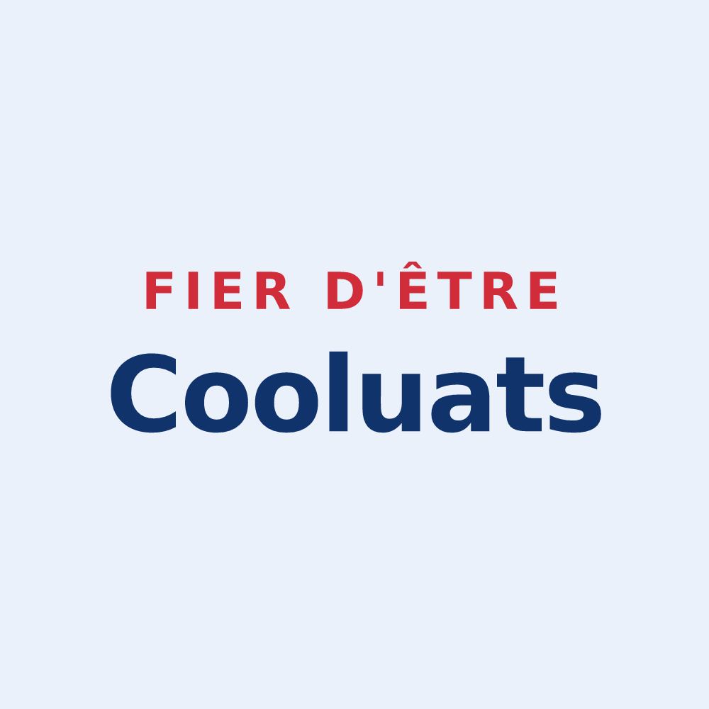 Sticker « Fier d'être Cooluats » — design pour Coolus
