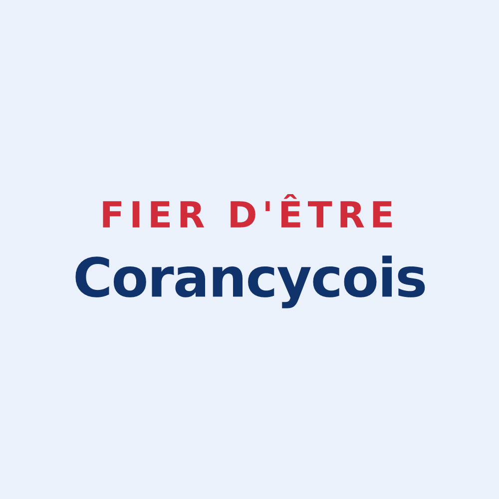 Sticker « Fier d'être Corancycois » — design pour Corancy