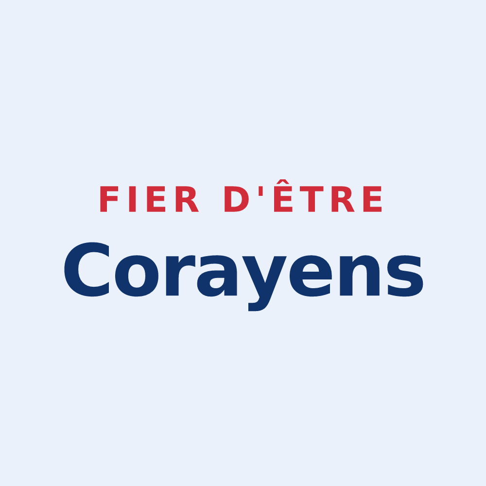 Sticker « Fier d'être Corayens » — design pour Coray