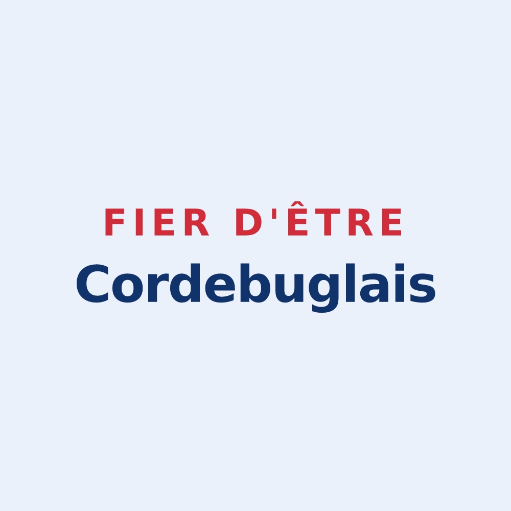 Sticker « Fier d'être Cordebuglais » — design pour Cordebugle