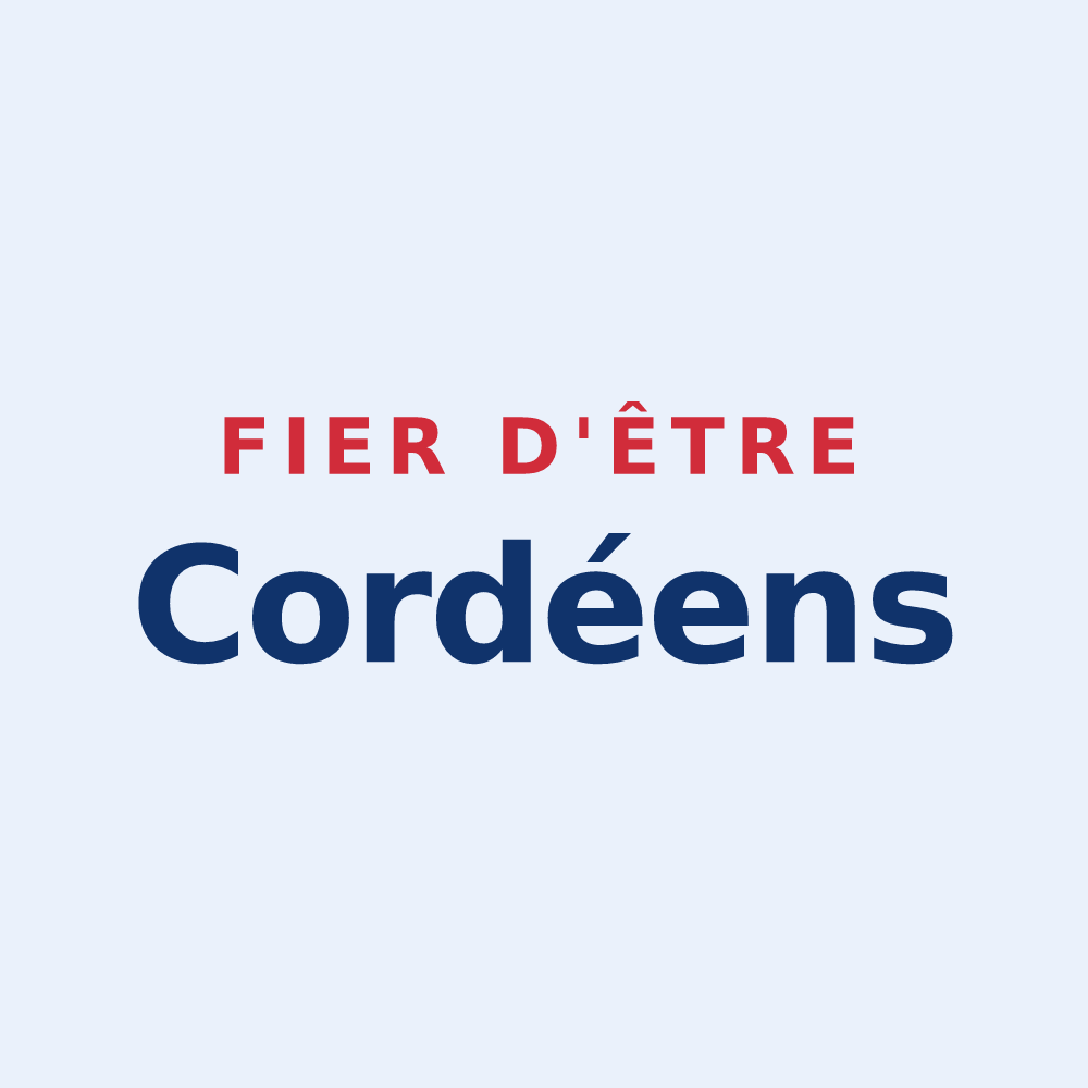Sticker « Fier d'être Cordéens » — design pour Cordey