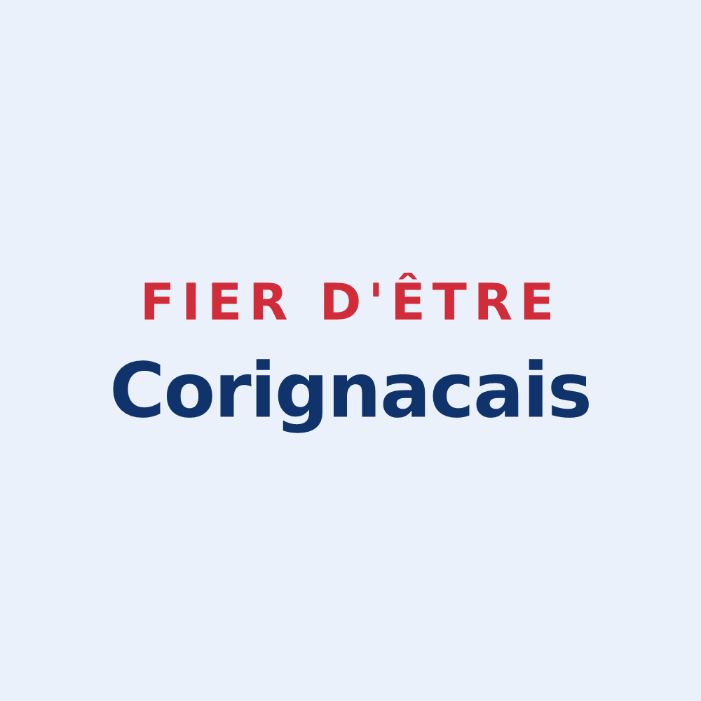 Sticker « Fier d'être Corignacais » — design pour Corignac