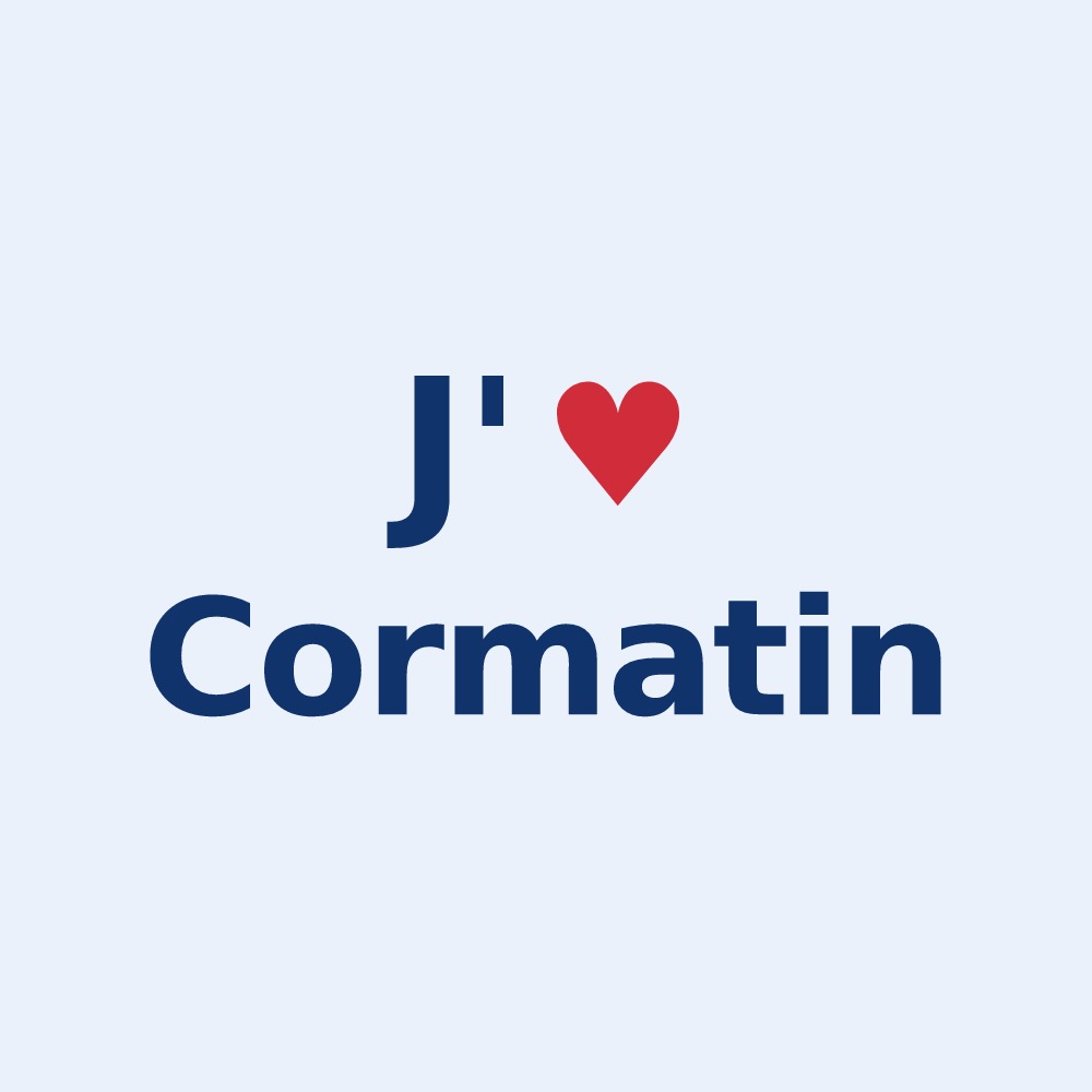 Sticker personnalisé Cormatin — design J'aime Cormatin