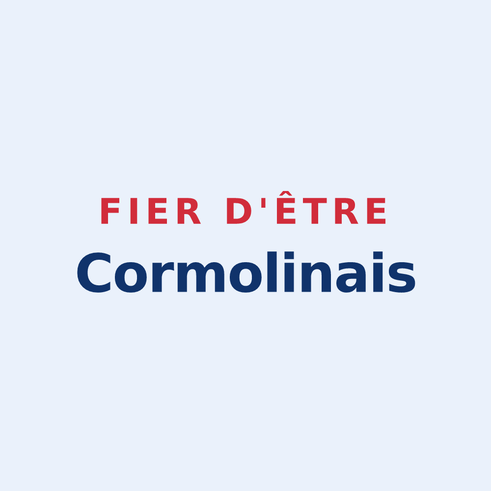 Sticker « Fier d'être Cormolinais » — design pour Cormolain