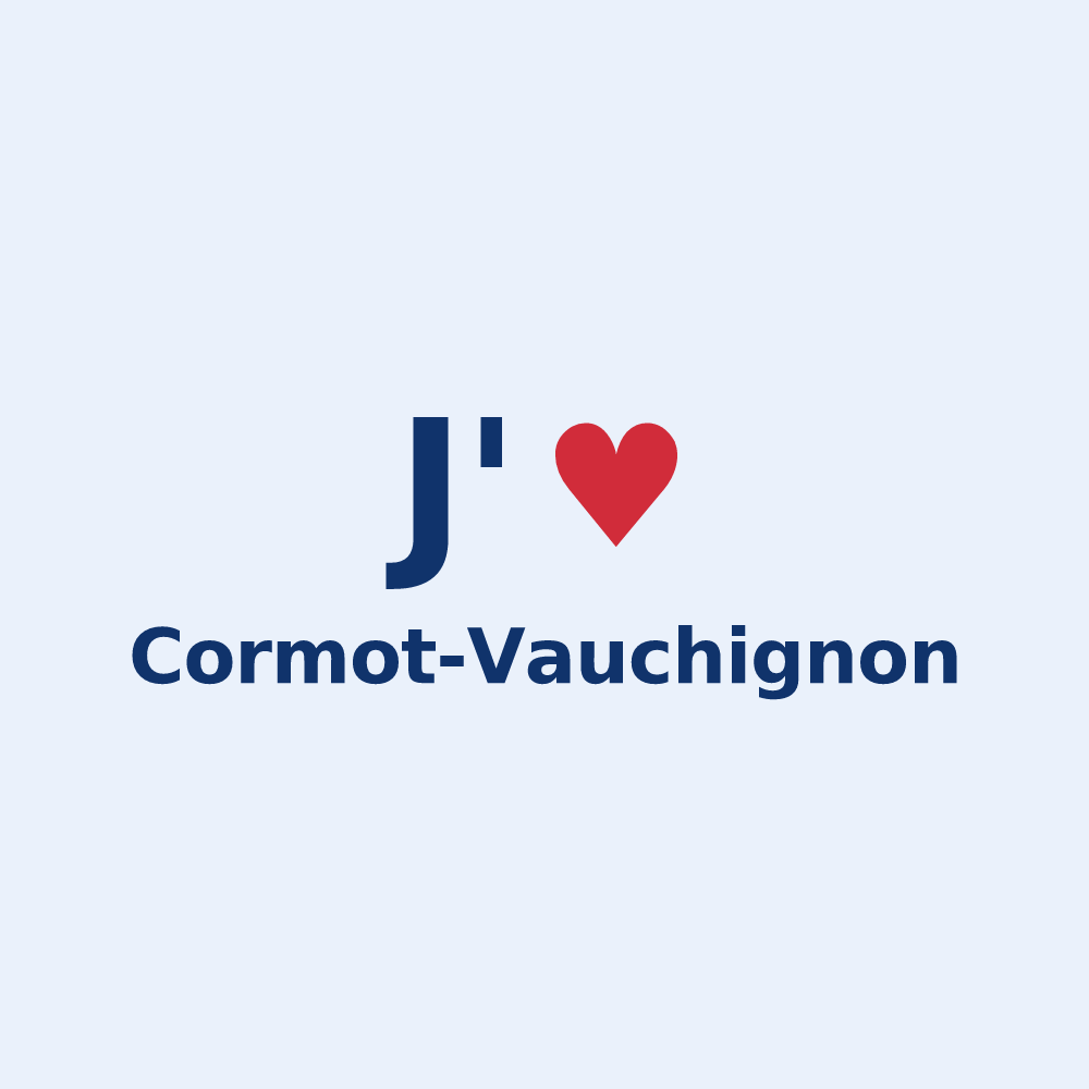Sticker personnalisé Cormot-Vauchignon — design J'aime Cormot-Vauchignon