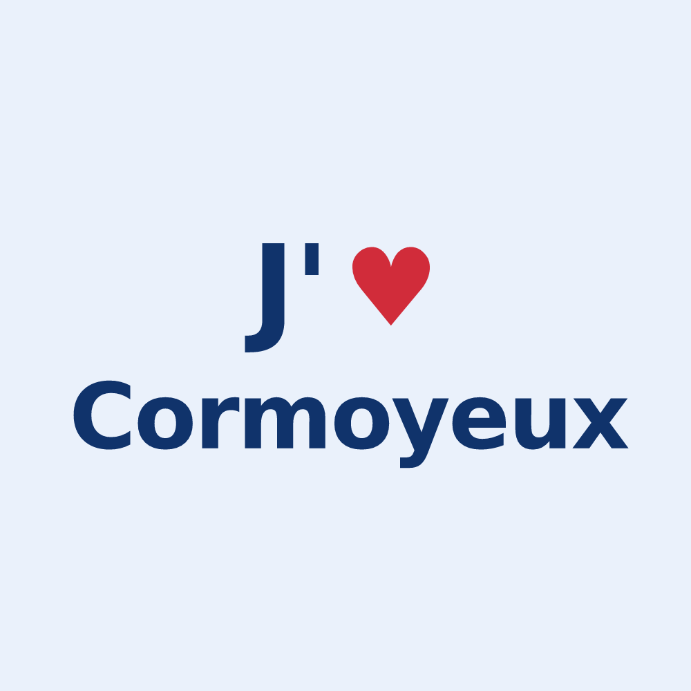 Sticker personnalisé Cormoyeux — design J'aime Cormoyeux