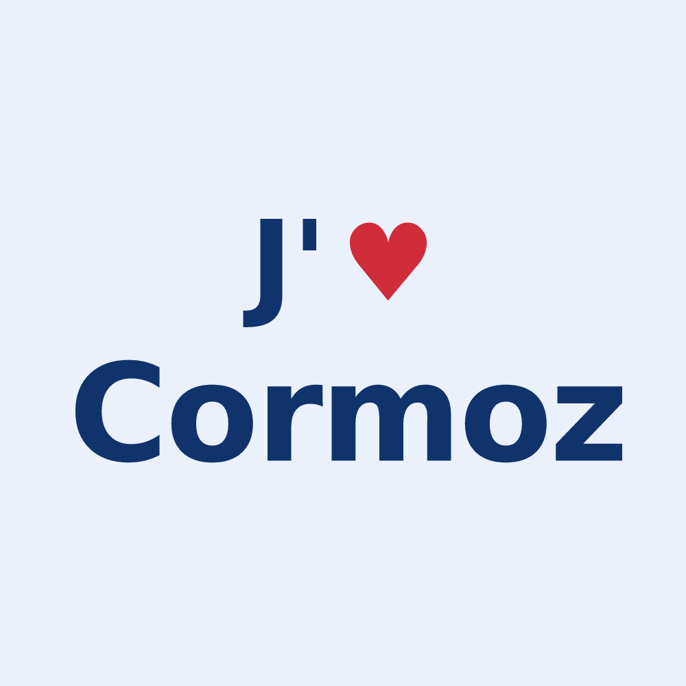 Sticker personnalisé Cormoz — design J'aime Cormoz