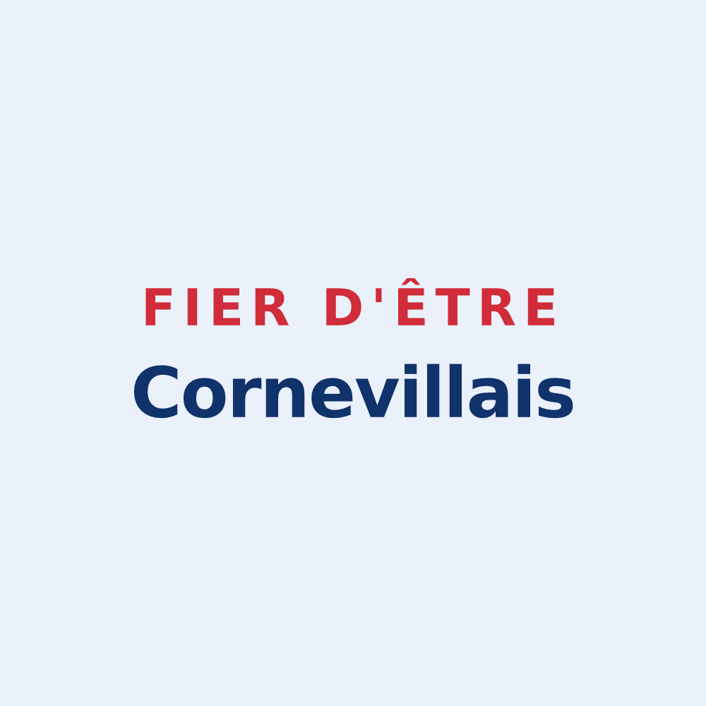 Sticker « Fier d'être Cornevillais » — design pour Corneville-sur-Risle