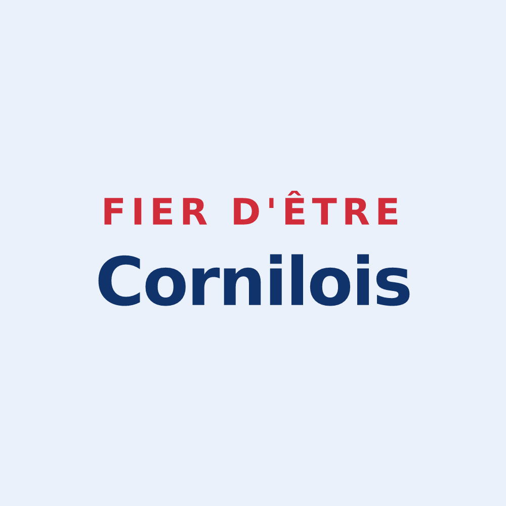 Sticker « Fier d'être Cornilois » — design pour Cornil