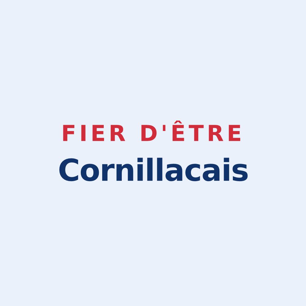 Sticker « Fier d'être Cornillacais » — design pour Cornillac