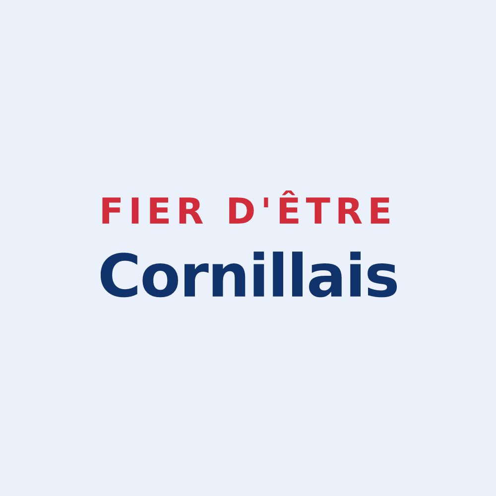 Sticker « Fier d'être Cornillais » — design pour Cornille