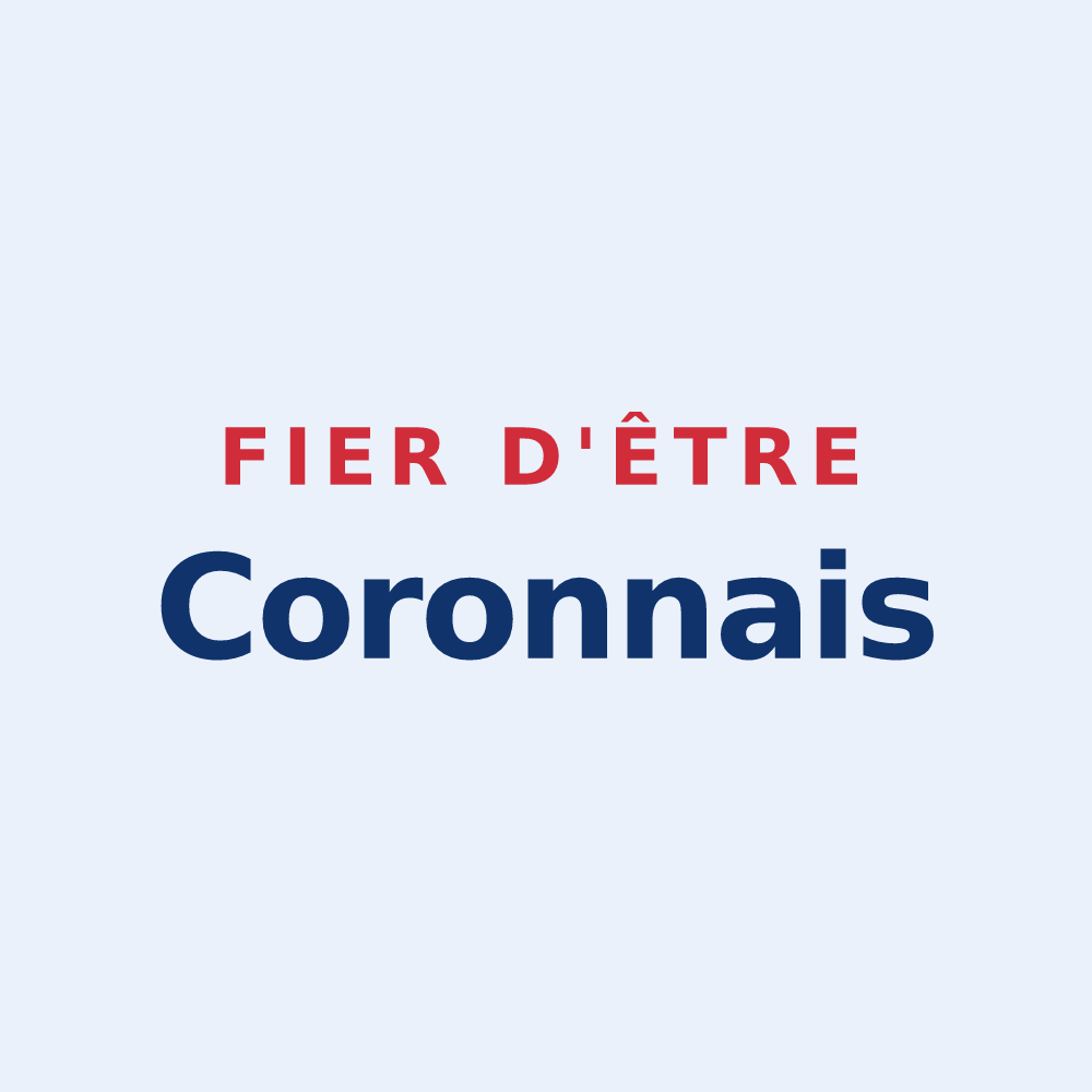Sticker « Fier d'être Coronnais » — design pour Coron