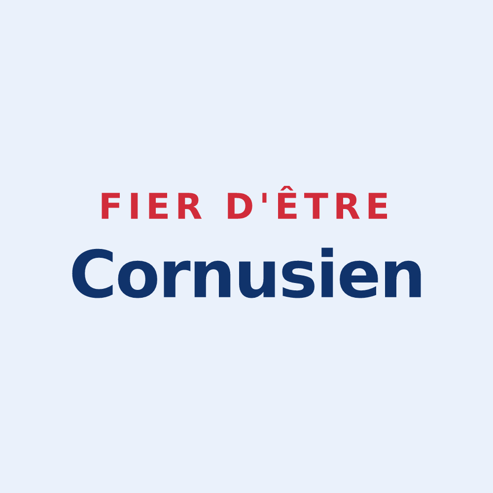 Sticker « Fier d'être Cornusien » — design pour Corps-Nuds
