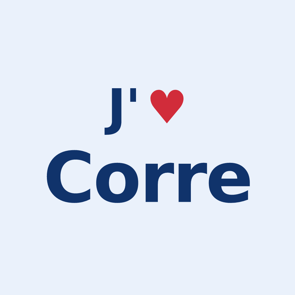 Sticker personnalisé Corre — design J'aime Corre