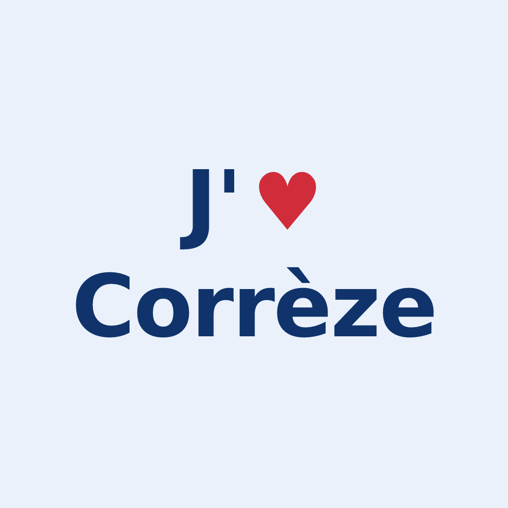 Sticker personnalisé Corrèze — design J'aime Corrèze