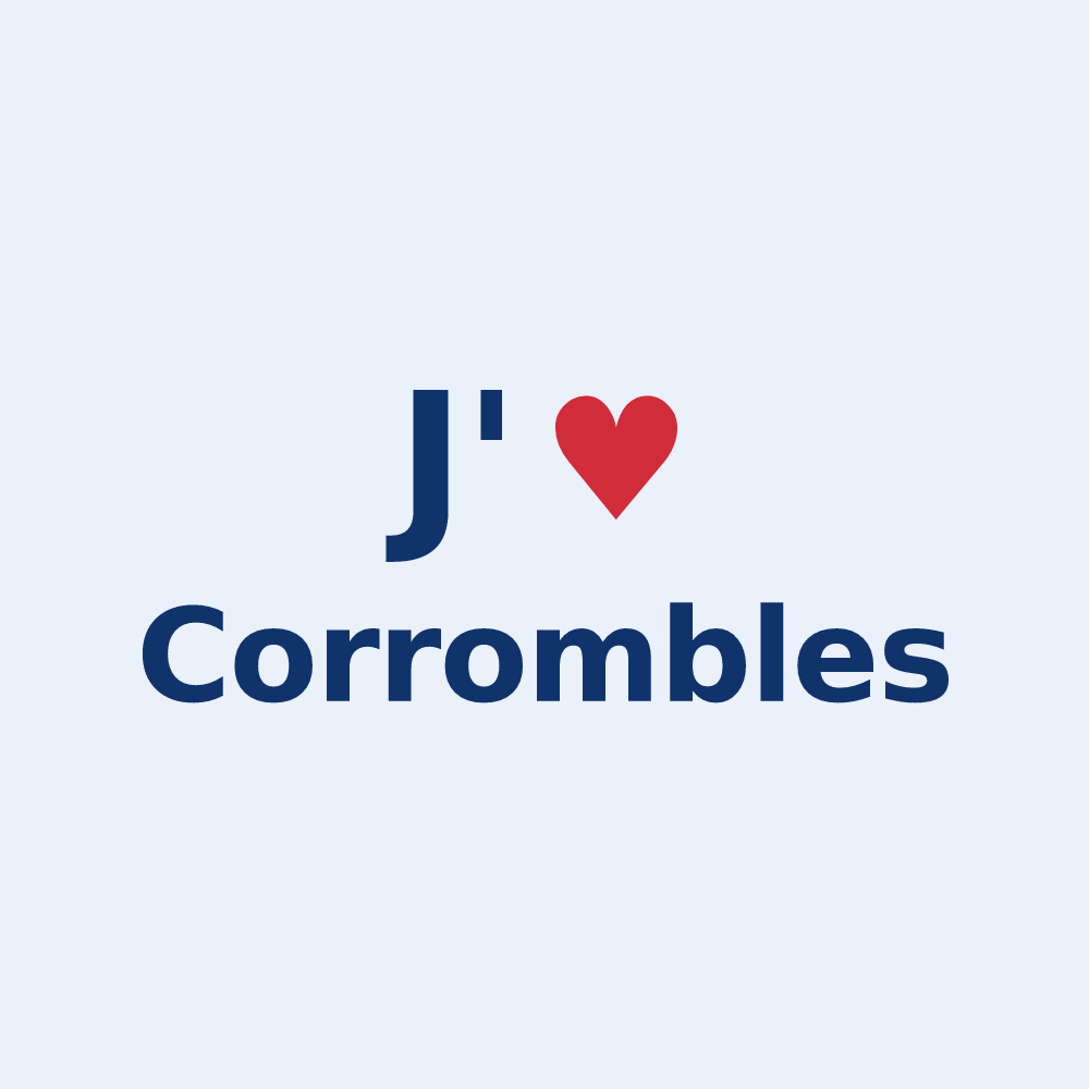 Sticker personnalisé Corrombles — design J'aime Corrombles
