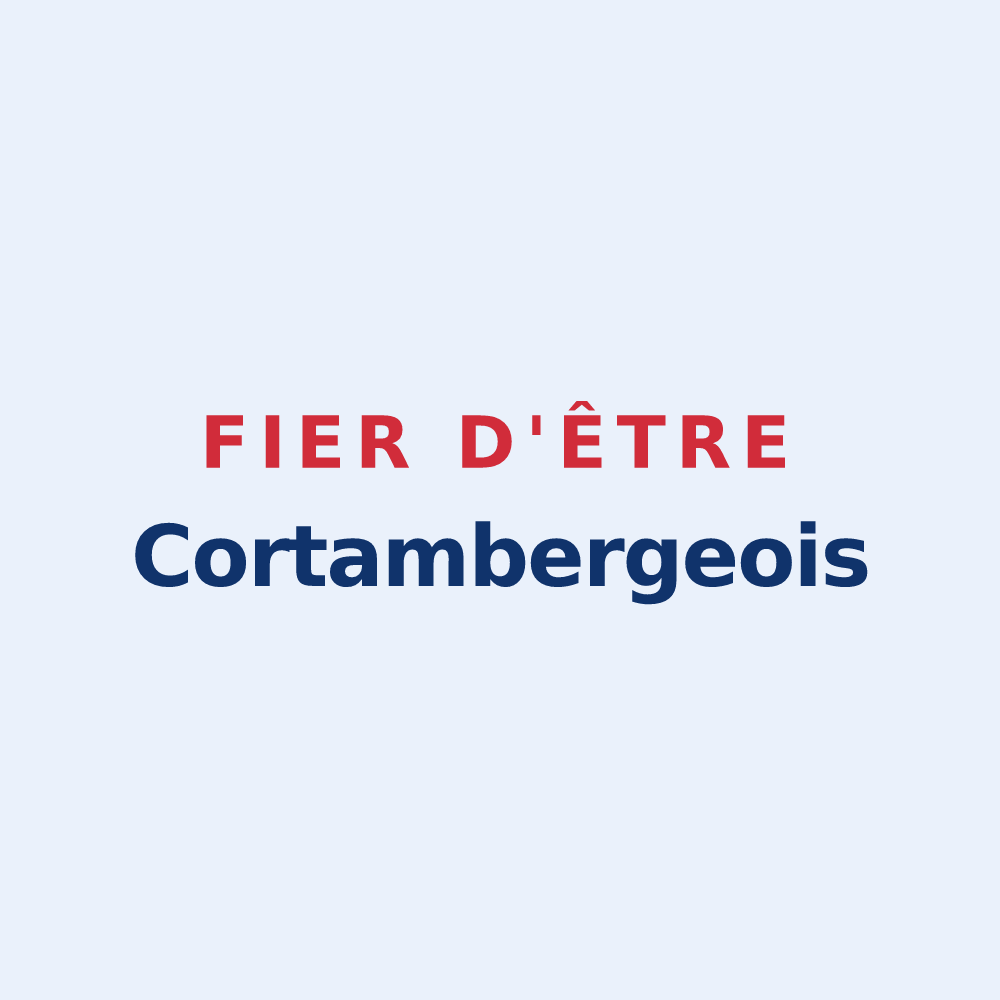 Sticker « Fier d'être Cortambergeois » — design pour Cortambert