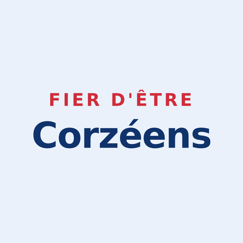 Sticker « Fier d'être Corzéens » — design pour Corzé