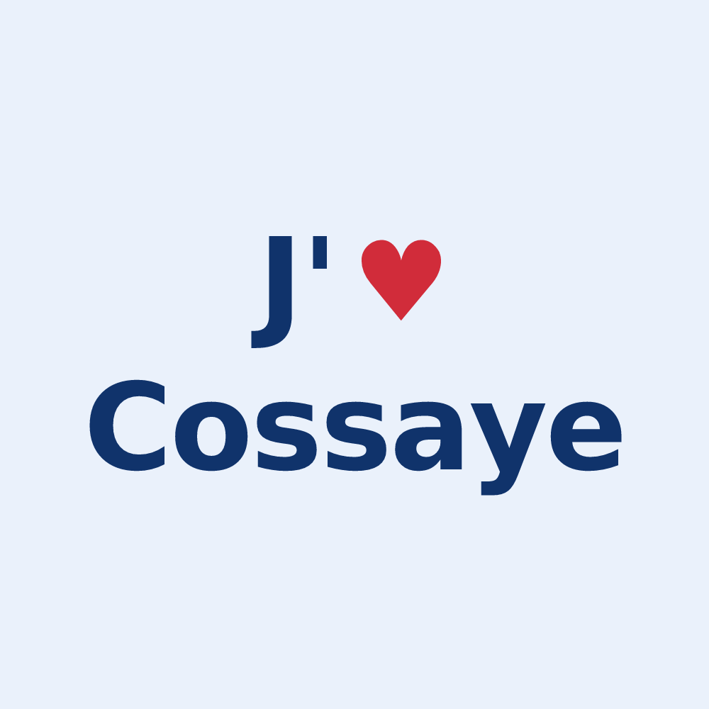 Sticker personnalisé Cossaye — design J'aime Cossaye