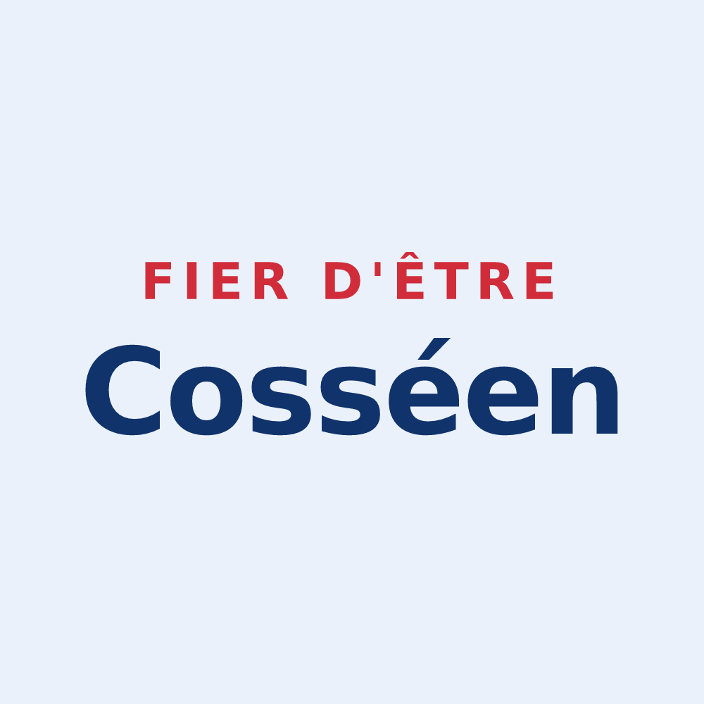 Sticker « Fier d'être Cosséen » — design pour Cossé-le-Vivien