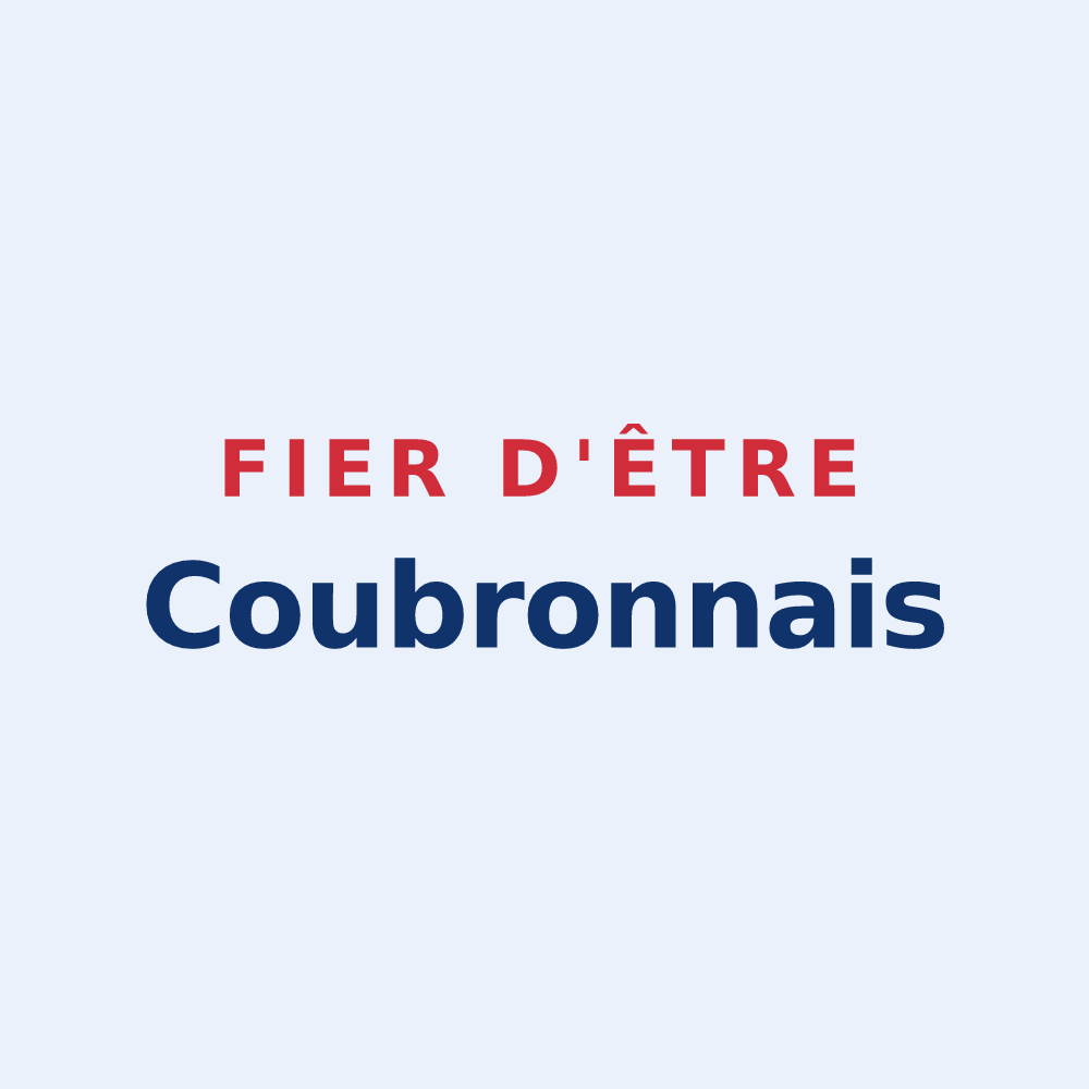 Sticker « Fier d'être Coubronnais » — design pour Coubron