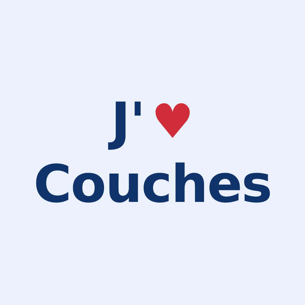 Sticker personnalisé Couches — design J'aime Couches