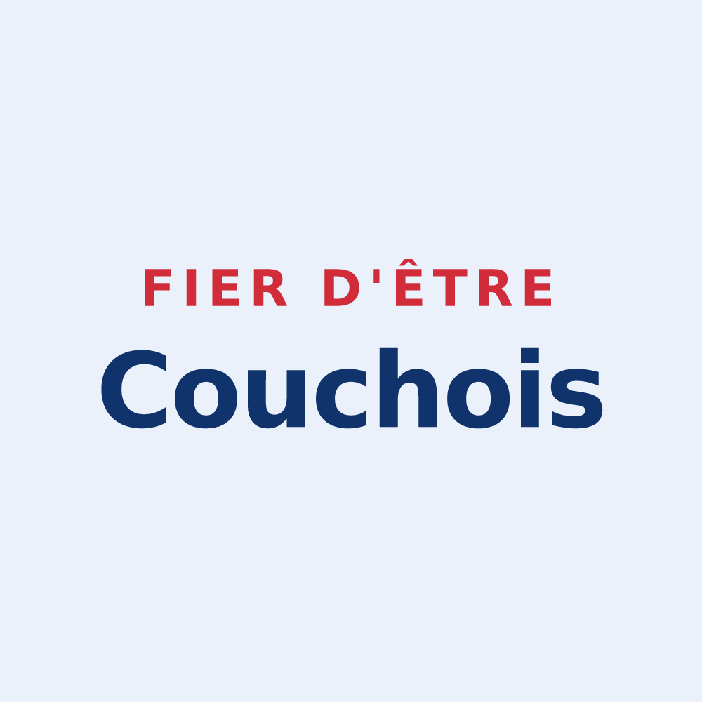 Sticker « Fier d'être Couchois » — design pour Couches