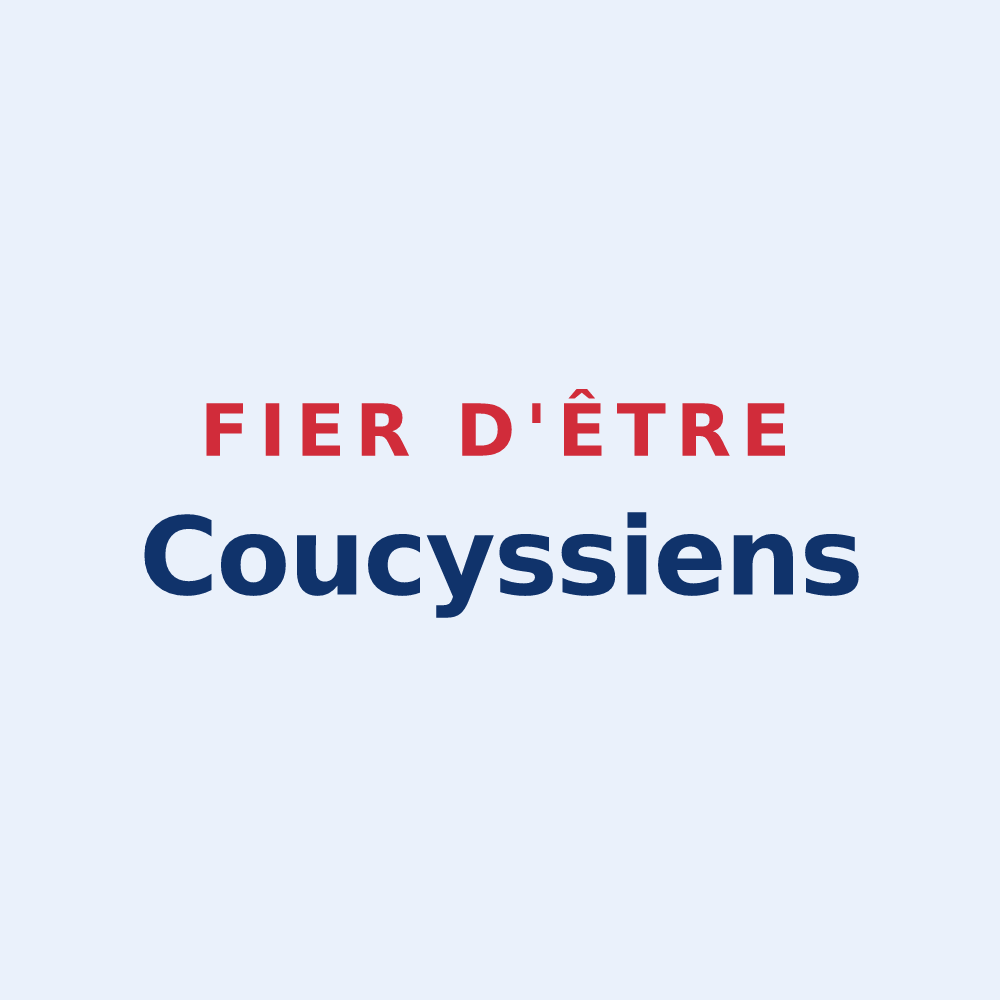 Sticker « Fier d'être Coucyssiens » — design pour Coucy-le-Château-Auffrique