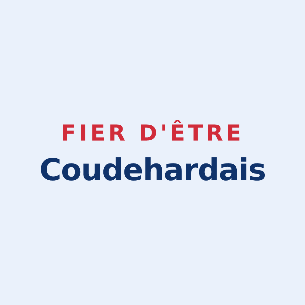 Sticker « Fier d'être Coudehardais » — design pour Coudehard