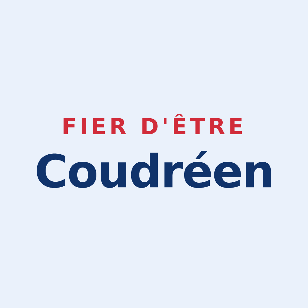 Sticker « Fier d'être Coudréen » — design pour Coudray
